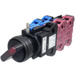 Φ22 HWシリーズ 照光セレクタスイッチ(LED) 90°2ノッチ/60°2ノッチ IDEC(和泉電気)