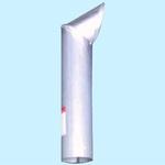 立て型マフラー用テールパイプ 切断タイプ(鉄製、45度カット) YSK(山脇産業)