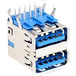 48406-0003 USBコネクタ (タイプA)， USB3.0， メス Molex， ポート数:2 日本モレックス(molex)