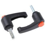 478-589 RS Pro クランプレバー， M6 サーモプラスチック RS PRO