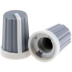 RS Pro ボリューム調整つまみ (ノブ) / ノブ用アクセサリ シャフト：6mm， 直径：13mm RS PRO