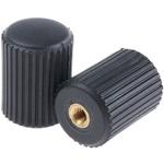 631-9091 ノブ付ねじ RS Pro 丸形 直径:25mm 黒 RS PRO