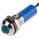 723-9615 RS Pro LED表示灯 Q8P3CXXHB110E， 青 8mm， 110 V ac RS PRO