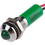723-9621 RS Pro LED表示灯 Q8P3CXXHG220E， 緑 8mm， 220 V ac RS PRO
