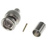738-5862 BNCコネクタ RS Pro プラグ ストレート 圧着タイプ ケーブルマウント ニッケル RS PRO