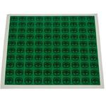 RS Pro 危険警告ラベル Symbol 粘着シール ビニール 黒/緑 12.5 x 12.5mm RS PRO