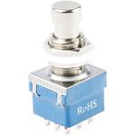 846-6736 RS Pro プッシュボタンスイッチ， 3PDT， 2 A、4 A， On-On， PCB RS PRO
