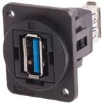 RS Pro XLR形式 USB 3.0 A メス ストレート ニッケルめっき RS PRO