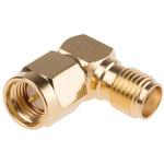 878-2362 同軸 変換アダプタ RS Pro ライトアングル SMA プラグ - SMA - ジャック 金 RS PRO