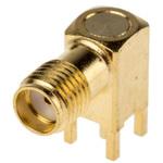 878-2413 SMA 同軸コネクタ RS Pro， ジャック， ライトアングル， コンタクト：金めっき RS PRO