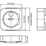 VLCF5020T-2R2N2R6-1 TDK 巻線インダクタ (面実装)， 2.2 μH， 2.76A， シールド， 5.3 x 5 x 2mm TDK