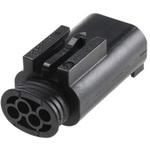 1-967584-3 自動車用コネクタ， 4極， オス， 黒 ケーブルマウント TE Connectivity Micro Quadlock Systemシリーズ TE Connectivity Japan(旧:TYCOELECTRONICS(タイコエレクトロニクス))