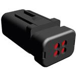 776536-1 自動車用コネクタ， 4極， オス， 赤 クリップマウント TE Connectivity AMPSEAL 16シリーズ TE Connectivity Japan(旧:TYCOELECTRONICS(タイコエレクトロニクス))