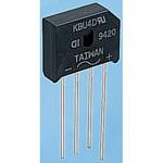 KBU4D-E4/51 Vishay 整流用 ブリッジダイオード 単相 4A， 200V， 4-Pin KBU VISHAY