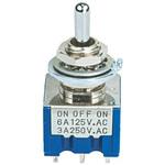 8J2021-Z フジソク トグルスイッチ DPDT On-Off-On ニデックコンポーネンツ(日本電産コパル電子/フジソク)