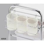 カラーセット台用オプション スプレーホルダー 白 260×110×110mm アズワン