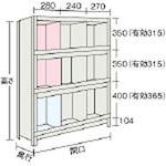 軽量棚縦仕切前当付 TRUSCO