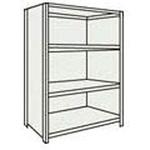 軽量ボルト式棚 背板・側板付 高さ1800mm TRUSCO