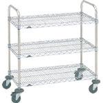 NBKA 万能カート エレクター(ERECTA) 3段 高さ460mm間口758mm