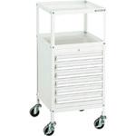 MCW421W ミニキャビネットワゴン400X440X880LVR-421付 W色 TRUSCO