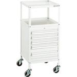 MCW423W ミニキャビネットワゴン400X440X880LVR-423付 W色 TRUSCO
