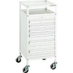 MCW541W ミニキャビネットワゴン400X440X880LVR-541付 W色 TRUSCO