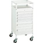 MCW541YG ミニキャビネットワゴン400X440X880LVR-541付 YG TRUSCO