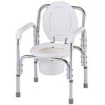 8500 デラックスアルミ製便器椅子 530×455×720～820mm ナビス(アズワン)