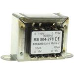 504-278 RS Pro シャーシ取り付けトランス，1次：115V ac， 230V ac，2次：6V ac，電力：20VA RS PRO