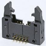 基板対電線接続用コネクタ 2.54mmピッチ PSシリーズ 圧接式ピンヘッダ・ロック&イジェクトレバー付き ライトアングルスルーホール JAE(日本航空電子工業)