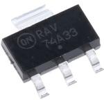 NCV4274AST33T3G ON Semiconductor 正電圧 3端子レギュレータ， 400mA， 3.3 V 固定出力， 3+Tab-Pin SOT-223 ON SEMICONDUCTOR