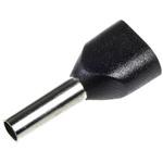 184-9676 RS Pro 圧着ブーツレースフェルール， 絶縁， 黒 RS PRO