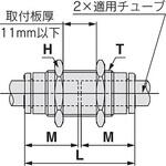 隔壁用ユニオン KQ2E (KJ互換タイプ) インチサイズ SMC