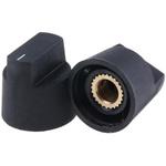 466-4995 RS Pro ボリューム調整つまみ (ノブ) / ノブ用アクセサリ シャフト：6.4mm， 直径：21mm RS PRO