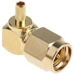 546-3248 SMA 同軸コネクタ RS Pro， プラグ， ライトアングル， コンタクト：金めっき RS PRO