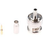 546-3585 BNCコネクタ RS Pro プラグ ストレート 圧着タイプ ケーブルマウント ニッケル RS PRO