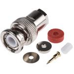 546-3816 BNCコネクタ RS Pro プラグ ストレート クランプタイプ ケーブルマウント ニッケル RS PRO