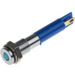 700-1577 RS Pro LED表示灯， 青 6mm， 12 V dc RS PRO