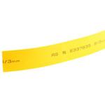 700-4472 RS Pro 熱収縮チューブ， 収縮前 9mm， 収縮後 3mm， スリーブ長さ 5m ポリオレフィン， 黄 RS PRO