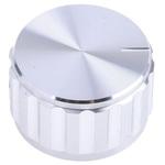 498-867 RS Pro アルミ製 ボリューム調整つまみ (ノブ) シャフト：6.4mm， 直径：25mm， x 高さ：15mm RS PRO