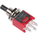 734-6750 RS Pro プッシュボタンスイッチ， SPST， 3 A @ 120 V ac， オルタネート， On-On， パネルマウント RS PRO