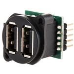 USBコネクタ， USB2.0， メス RS Pro， ポート数:2 RS PRO