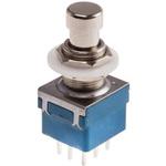 846-6745 RS Pro プッシュボタンスイッチ， 3PDT， 2 A、4 A， On-On， PCB RS PRO
