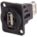 874-1204 RS Pro XLR形式 USB 2.0 A ソケット ストレート ニッケルめっき RS PRO