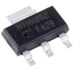 STN1NK80Z STMicroelectronics Nチャンネル パワーMOSFET， 800 V， 250 mA， 3+Tab ピン パッケージSOT-223 STMicro