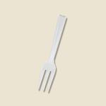12cm 単袋 透明 プラスチックフォーク HEIKO
