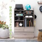 ランドセルラック ワイド 選べる2タイプ キャスター付き 教科書 絵本 ハンガーラック 大容量 萩原