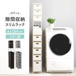 スリムラック 幅15/20/25cm 収納 隙間収納 すき間 ランドリー収納 萩原