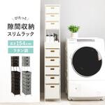 スリムラック 幅15/20/25cm 収納 隙間収納 すき間 ランドリー収納 萩原
