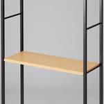 シリーズ什器「ラテラル・ロコ」BLACK用 木棚セット W90cm D35cmタイプ ストア・エキスプレス